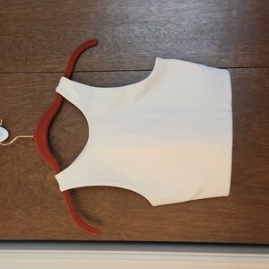 Girlfriend Collective Dylan tank bra ivory size small